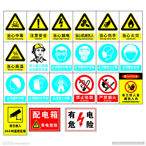 安全生產(chǎn)標識設計圖